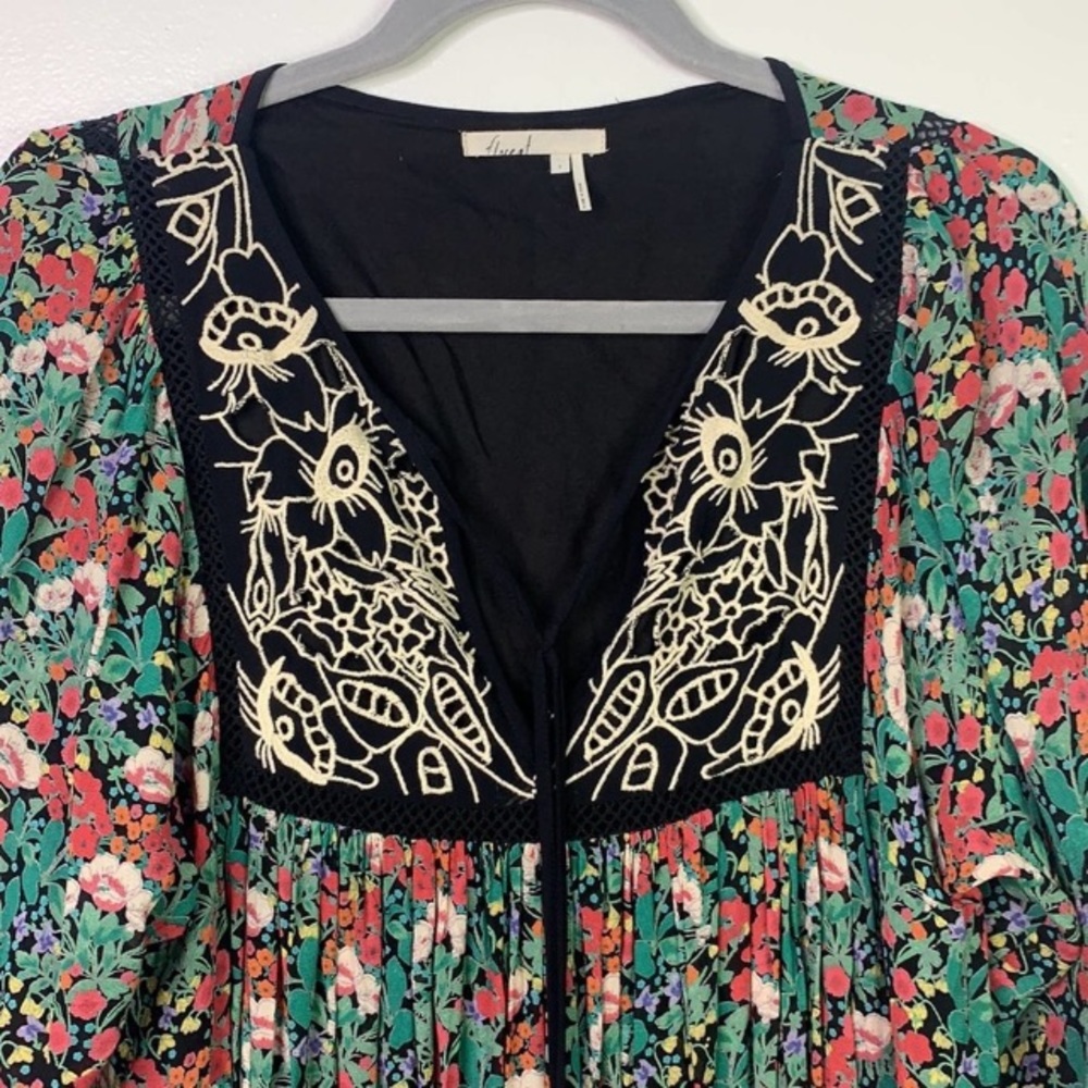 ANTHRO Floreat Ottava Floral Peasant Dress Small - Picture 3 of 7
